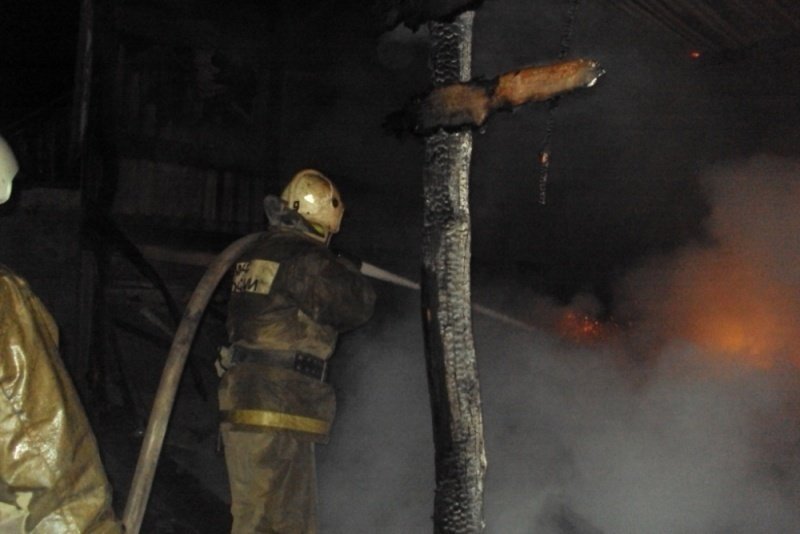 Пожар в жилом доме в городском округе Серебряные Пруды